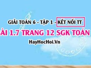 Bài 1.7 SGK Toán 6 tập 1 Kết nối tri thức